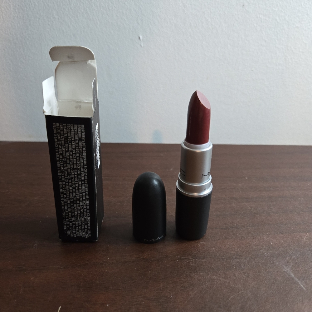 Luxurious Red Burgundy Lipstick by MAC Cosmetics